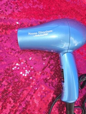 BaBylissPRO Nano Titanium Blue Travel Hair Dryer
